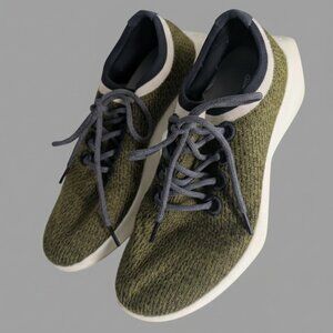 Allbirds Wool Runners Olive Green Sneakers Tree Dasher 2 M8.5 - Lightweight